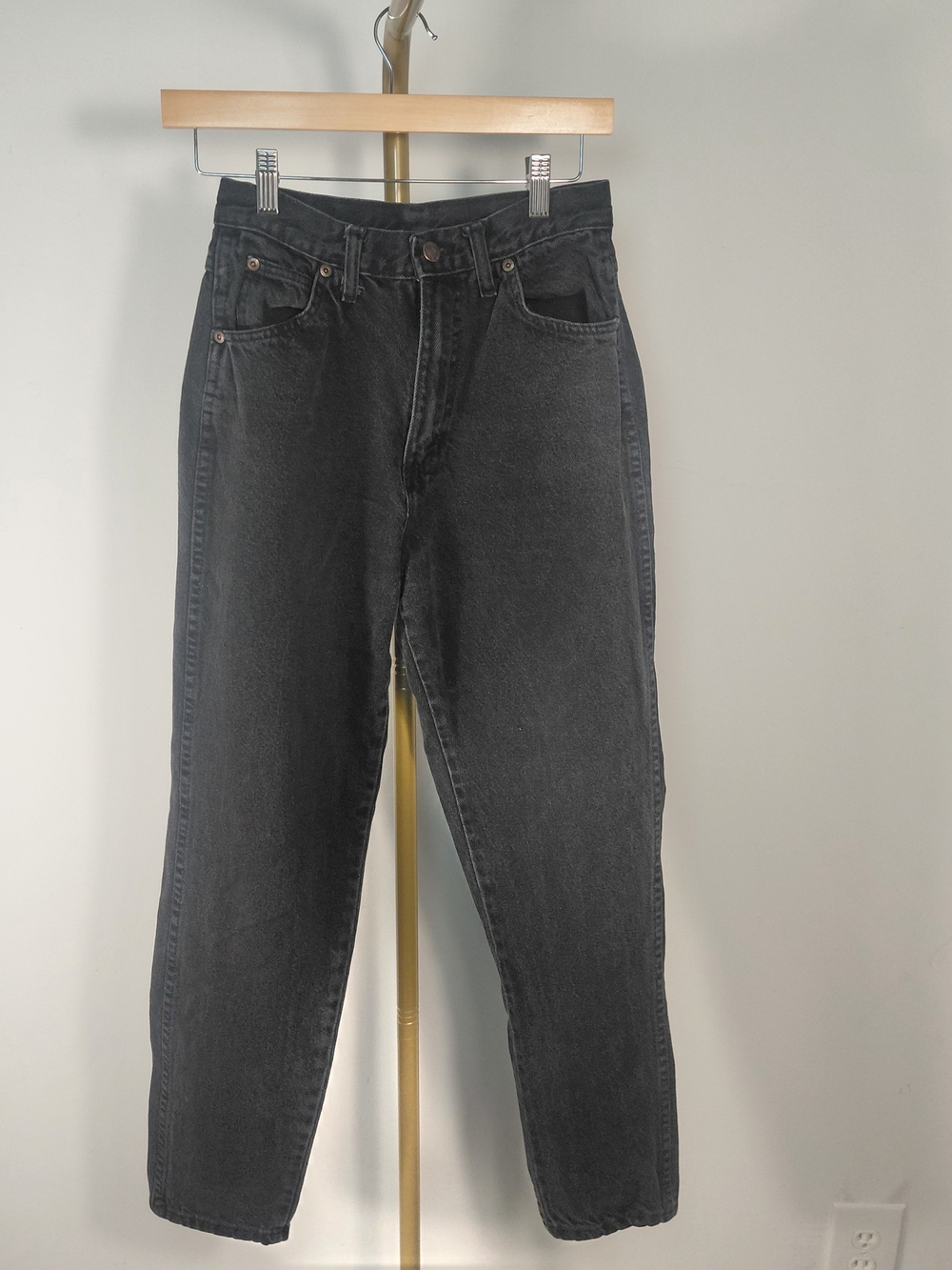 VTG congo Classic High-Rise Women's Black Jeans Sz 8